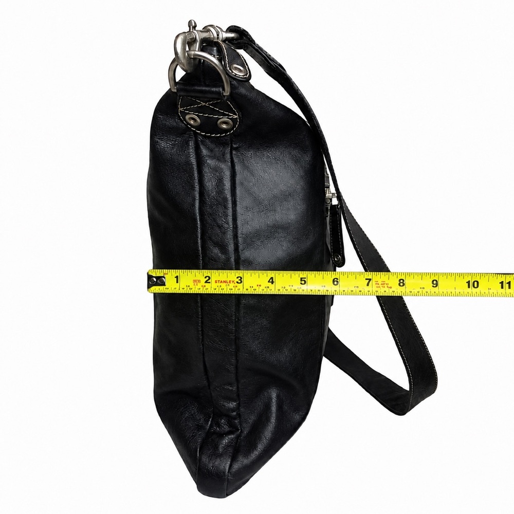 GUCCI Hysteria Black Leather Oversized Gucci Supreme Messenger Bag - Picture 17 of 17